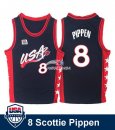 Camisetas NBA de Scottie Pippen USA 1996 Negro