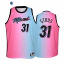 Camiseta NBA Ninos Miami Heat Max Strus Azul Rosa Ciudad 2020-21