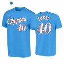 T Shirt NBA Los Angeles Clippers NO.40 Ivica Zubac 75th Azul Ciudad 2021-22