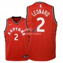 Camisetas de NBA Ninos Toronto Raptors Kawhi Leonard Rojo Icon 2018