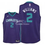 Camiseta NBA Ninos Charlotte Hornets Marvin Williams Púrpura Statement 2018
