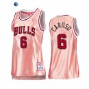 Camisetas NBA Mujer Chicago Bulls NO.6 Alex Caruso 75th Aniversario Rosa Oro 2022