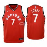 Camisetas de NBA Ninos Toronto Raptors Kyle Lowry Rojo Icon 2018