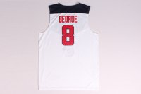 Camisetas NBA de Paul George USA 2014 Blanco