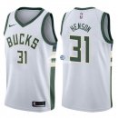 Camisetas NBA de John Henson Milwaukee Bucks Blanco Association 17/18