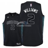 Camiseta NBA Ninos Charlotte Hornets Marvin Williams Nike Negro Ciudad 2018