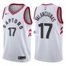 Camisetas NBA de Jonas Valanciunas Toronto Raptors Blanco Association 17/18