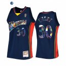 Camisetas NBA Golden State Warriors NO.30 Stephen Curry 75th Aniversario Marino Hardwood Classics 2022