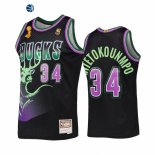 Camisetas NBA Milwaukee Bucks Giannis Antetokounmpo 2021 Finales Negro