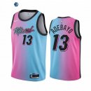 Camiseta NBA de Bam Adebayo Miami Heat Azul Rosa Ciudad 2020-21