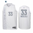 Camisetas NBA Ninos Oklahoma City Thunder NO.33 Mike Muscala 75th Season Blanco Ciudad 2022-23