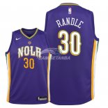 Camisetas de NBA Ninos New Orleans Pelicans Julius Randle Nike Púrpura Ciudad 2018