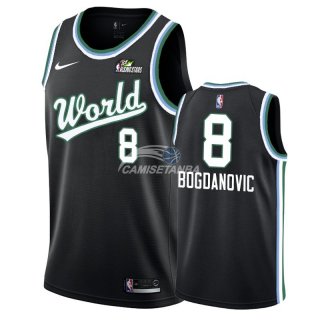 Camisetas NBA de Bogdan Bogdanovic Rising Star 2019 Negro Verde