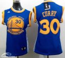 Camisetas NBA Mujer Stephen Curry Golden State Warriors Azul Amarillo