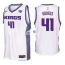 Camisetas NBA de Kosta Koufos Sacramento Kings Blanco 17/18