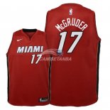 Camisetas de NBA Ninos Miami Heat Rodney McGruder Rojo Statement 2018