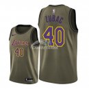 Camisetas NBA Salute To Servicio Los Angeles Lakers Ivica Zubac Nike Ejercito Verde 2018