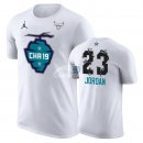 Camisetas NBA de Manga Corta Michael Jordan All Star 2019 Blanco