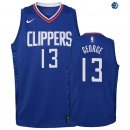 Camisetas de NBA Ninos Los Angeles Clippers Paul George Azul Icon 19/20