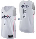 Camisetas NBA de Markieff Morris Washington Wizards Nike Blanco Ciudad 17/18