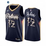 Camisetas NBA 2020 Navidad New Orleans Pelicans Steven Adams Marino