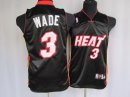 Camiseta NBA Ninos Negro Miami Heat Dwyane Wade