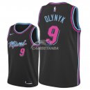 Camisetas NBA de Kelly Olynyk Miami Heats Nike Negro Ciudad 18/19
