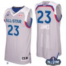 Camisetas NBA de Lebron James All Star 2017 Gris