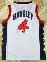 Camisetas NBA de Charles Barkley USA 1996 Blanco