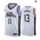 Camisetas NBA de Paul George Los Angeles Clippers Nike Blanco Ciudad 19/20