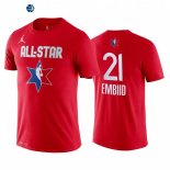 Camisetas NBA de Manga Corta Joel Embiid All Star 2020 Rojo