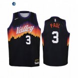 Camiseta NBA Ninos Phoenix Suns Chris Paul Negro Ciudad 2020-21