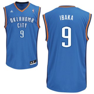Camisetas NBA de Serge Ibaka Oklahoma City Thunder Azul