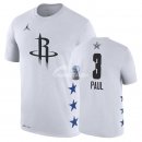 Camisetas NBA de Manga Corta Chris Paul All Star 2019 Blanco