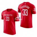 Camisetas NBA de Manga Corta Ryan Anderson Houston Rockets Rojo 17/18