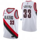 Camisetas NBA de Zach Collins Portland Trail Blazers Blanco Association 17/18
