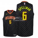 Camiseta NBA Ninos Atlanta Hawks Omari Spellman Negro Icon 18/19