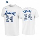 T-Shirt NBA Los Angeles Lakers Kobe Bryant Blanco Ciudad 2020-21