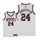Camisetas de NBA Ninos Milwaukee Bucks Pat Connaughton Retro Blanco 18/19