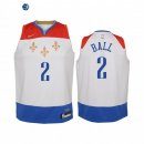 Camiseta NBA Ninos New Orleans Pelicans Lonzo Ball Blanco Ciudad 2020-21
