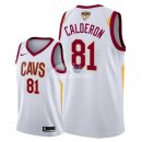 Camisetas NBA Cleveland Cavaliers Jose Calderon 2018 Finales Blanco Association Parche