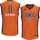 Camisetas NBA de Russell Westbrook Oklahoma City Thunder Naranja