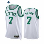 Camisetas NBA de Boston Celtics Jaylen Brown Blanco Classic 2021-22
