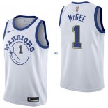 Camisetas NBA de JaVale McGee Golden State Warriors Nike Retro Blanco 17/18
