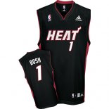 Camisetas NBA de Chris Bosh Miami Heats Rev30 Negro