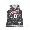 Camisetas NBA Luces Ciudad Lillard Houston Harden Negro