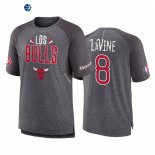T Shirt NBA Chicago Bulls NO.8 Zach LaVine Gris 2022