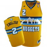 Camisetas NBA de Alex English Denvor Nuggets Rev30 Amarillo