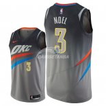 Camisetas NBA de Nerlens Noel Oklahoma City Thunder Nike Gris Ciudad 2018