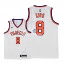 Camisetas de NBA Ninos Phoenix Suns George King Retro Blanco 2018